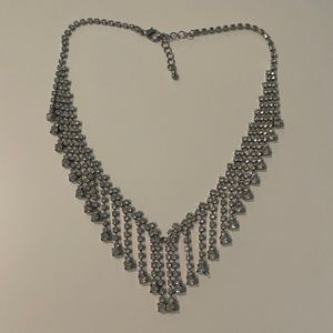 Silver Jeweled Necklace